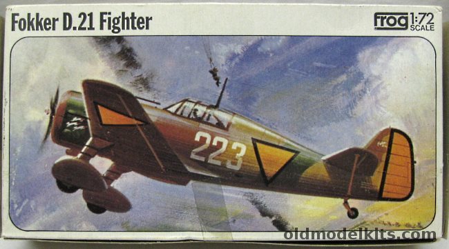 Frog 1/72 Fokker D-21 (DXXI) - LeLV12 Finiish Air Force June 1941 / 1st Fighter Group Netherlands Air Force DeKooy 1939-41, F223 plastic model kit